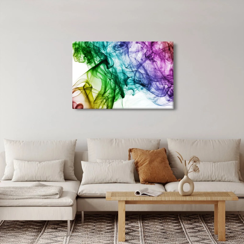 Obraz - farebný dym (90x60 cm)