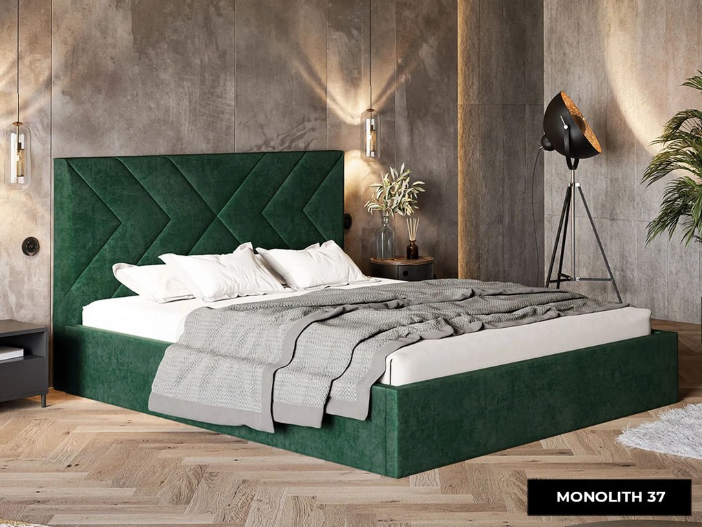 PROXIMA.store - Moderná čalúnená posteľ ESME ROZMER: 160 x 200 cm