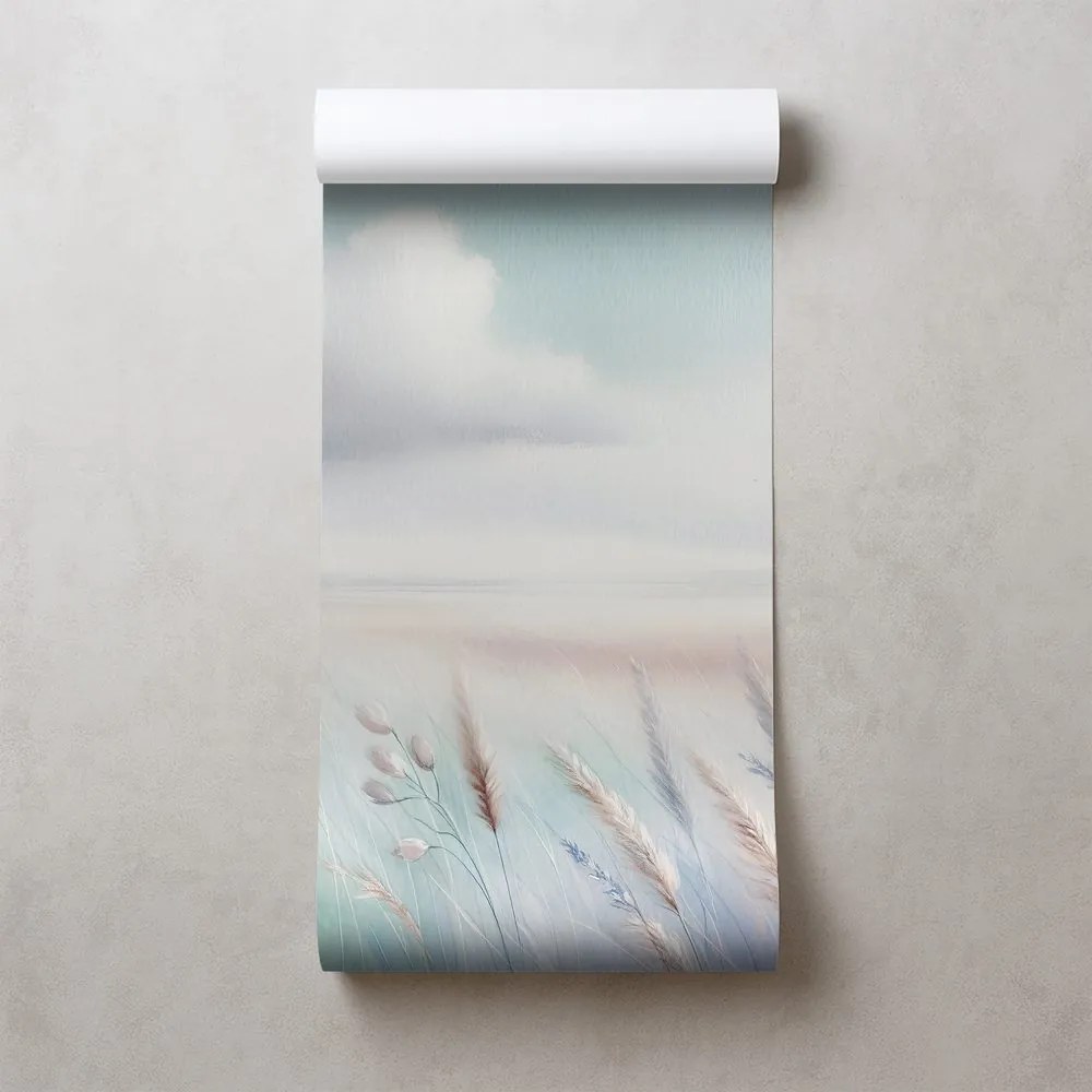 Fototapeta jemné pastelové lúky a obloha