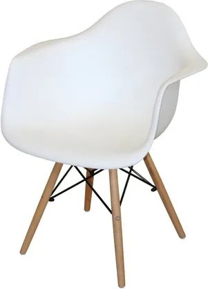 OVN stolička IDN 3138 biela/buk