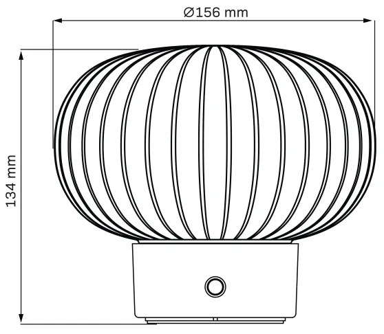 LED Stmievateľná dotyková stolná lampa LATTE LED/1,8W/5V USB 2000 mAh chróm/biela