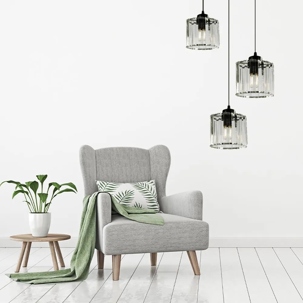 Toolight - závesné svietidlo Glamour, APP513-3CPR 3xE27, OSW-08552