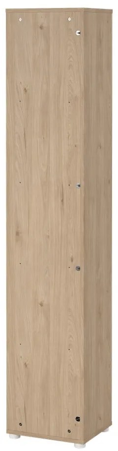 Knižnica v dekore duba v bielo-prírodnej farbe 41x205 cm Sign – Tvilum