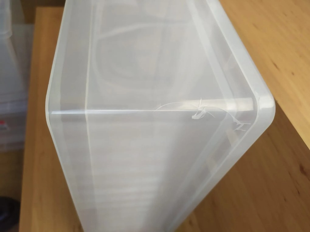 2. akosť - Transparentná zásuvka, šuplík, výsuvný úložný box, CASTOMIX / A4