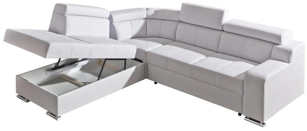 Rohová sedačka Orin 2 (biela) (L). Vlastná spoľahlivá doprava až k Vám domov. 605067