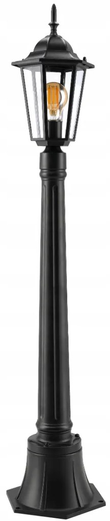 BERGE Záhradná lampa Stĺp Lampáš LED E27 105cm