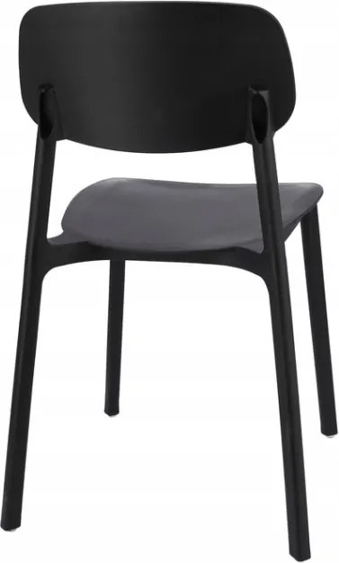 Plastová stolička LARA čierna