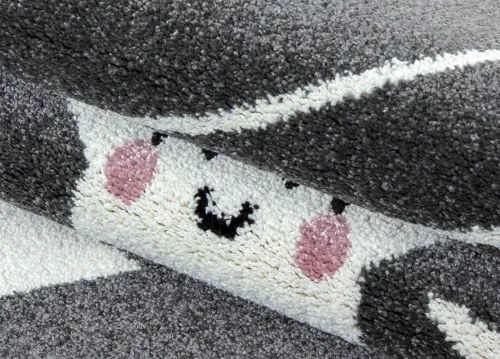 Koberce Breno Kusový koberec KIDS 610 Grey, sivá, viacfarebná,160 x 230 cm