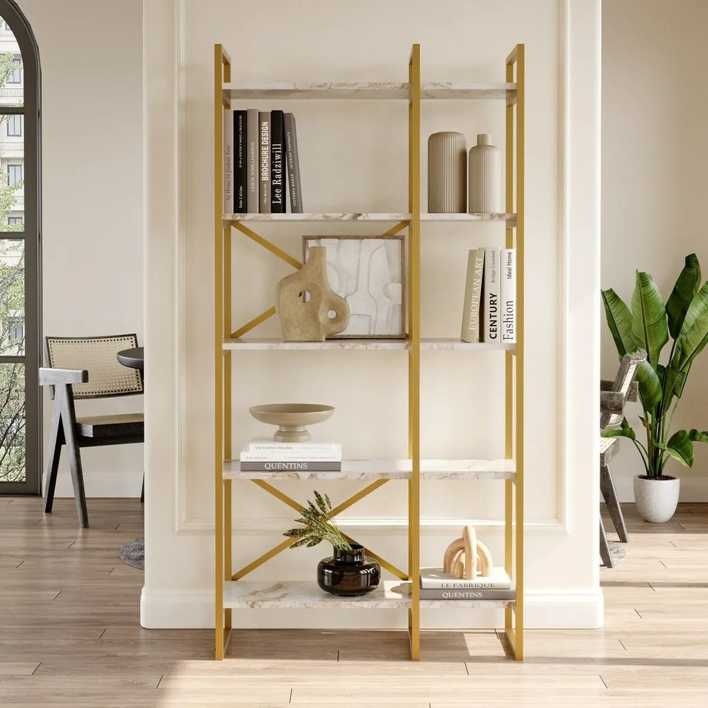 Regál Vento Double Marble and Gold, M