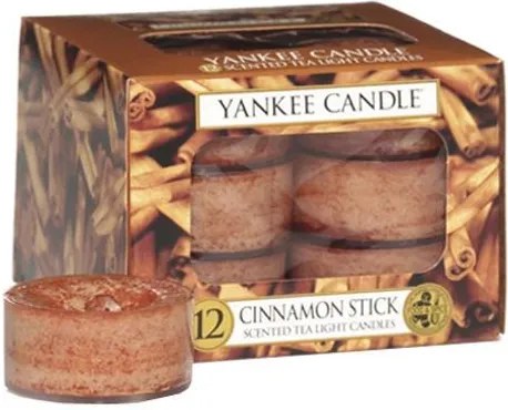 Yankee Candle Čajové sviečky Yankee Candle 12ks - Cinnamon Stick