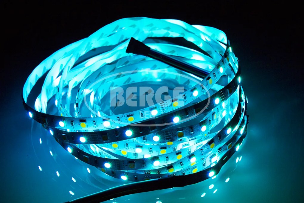 BERGE LED pásek - RGB+WW - SMD 5050 - 2,5m - 60LED/m - 14,4W/m - 1400L - IP20 - SADA