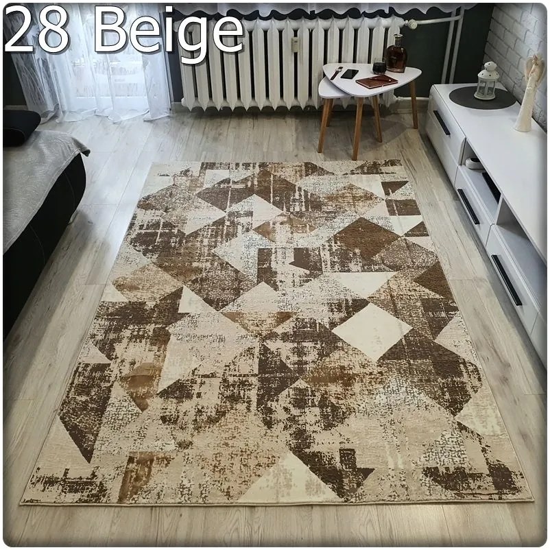 Dekorstudio Moderný koberec LUXESS vzor 28 béžový Rozmer koberca: 80x150cm