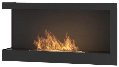 InFire - Rohový BIO krb 45x90 cm 3kW čierna
