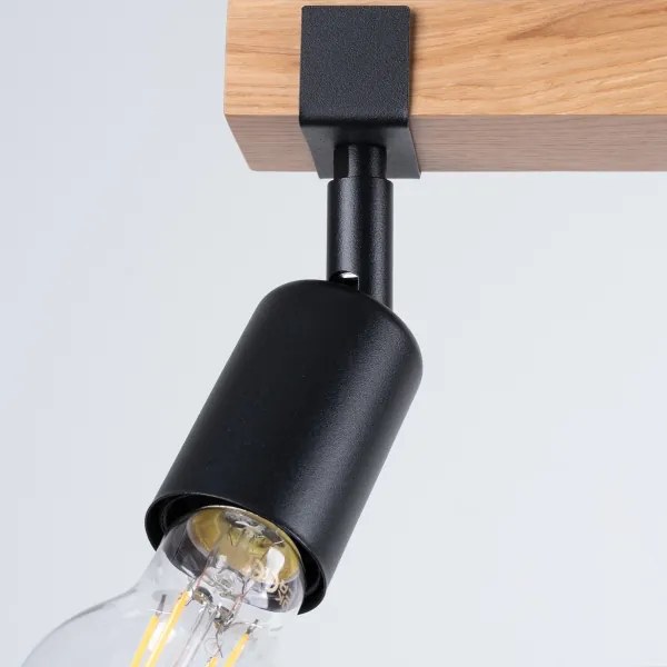 Sollux SL.1297 - Bodové svietidlo ZUCA 3xE27/15W/230V čierna