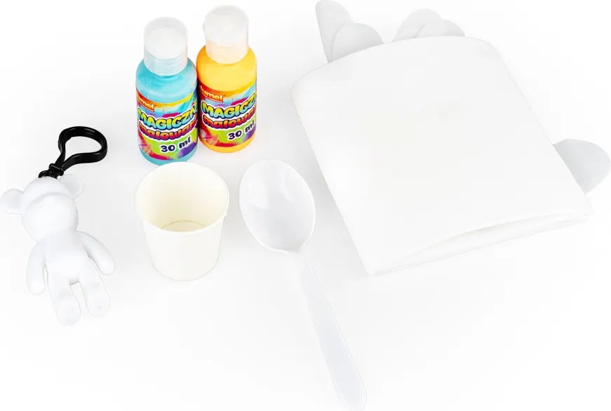 Magické maľovanie – Medvedí prívesok | Kreatívna sada s farbami