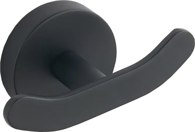 Mexen Loft dvojitý háčik na uteráky, čierny - 7012635-70