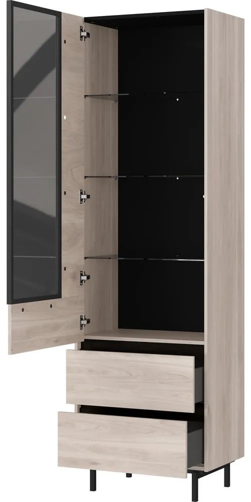 Vitrína v dekore duba 64x206 cm Cantoria - Germania