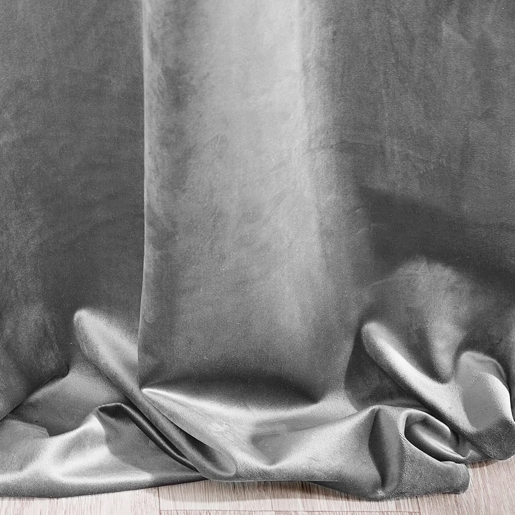 ZATEMŇOVACÍ ZÁVES NA KRÚŽKOCH RIA 140X250 CM SIVÁ