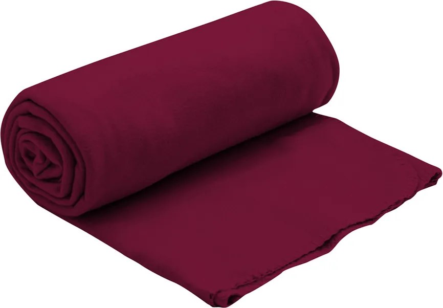 Fleecová deka rubínová 150x200 cm
