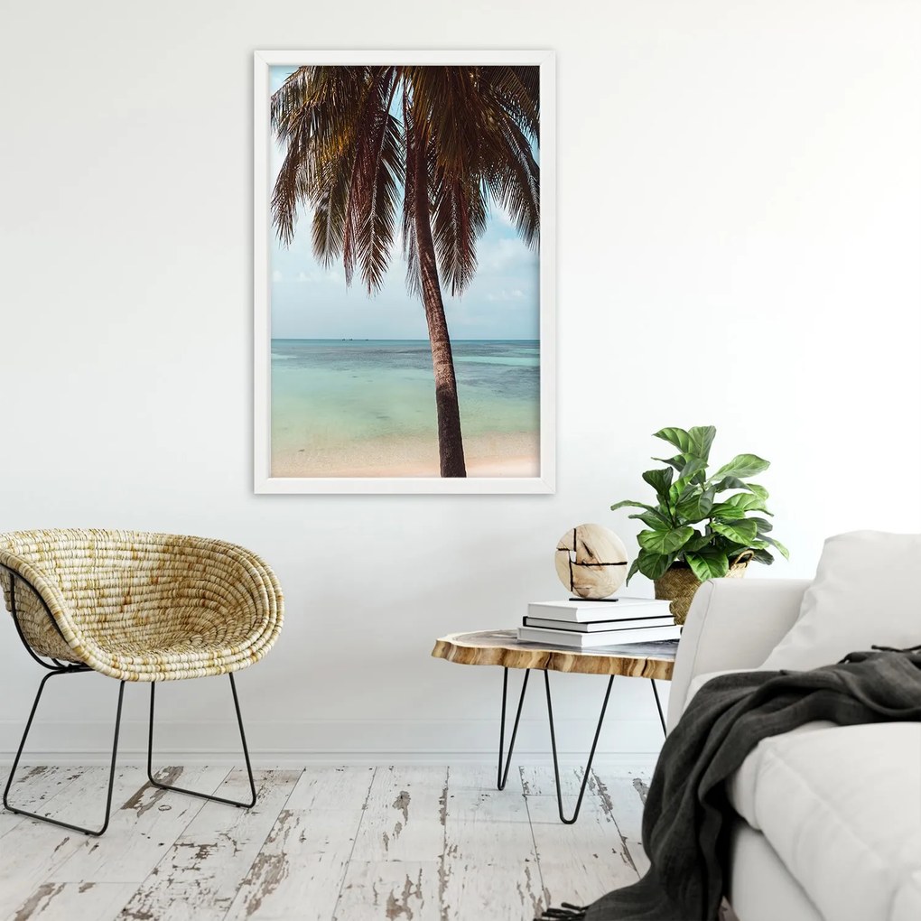 Gario Plagát Pláž na oceáne Farba rámu: Bez rámu, Rozmery: 30 x 45 cm