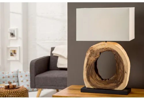 Stolová lampa 36972 Circle teakové drevo-Komfort-nábytok