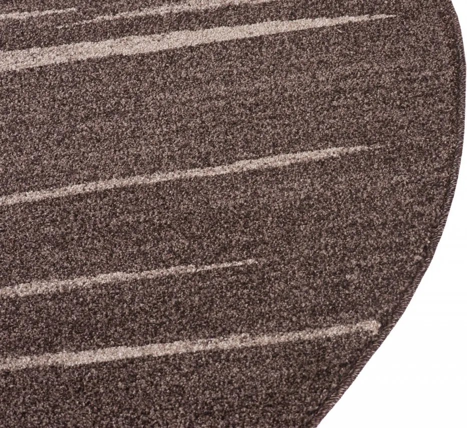 TA Koberec 3436A TMAVOHNEDÉ SARI KOLESO 3UX Rozmer: 150x150 cm