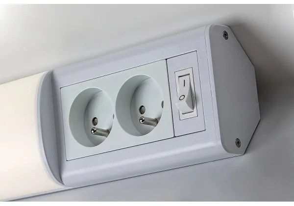 Rabalux 78040 - LED Podlinkové sv. so zás. BATH 2E LED/10W/230V 4000K 50cm biela