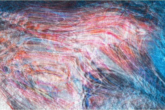 Protišmykový behúň LOTUS COLOR 36500 modrý / červený - Výpredaj