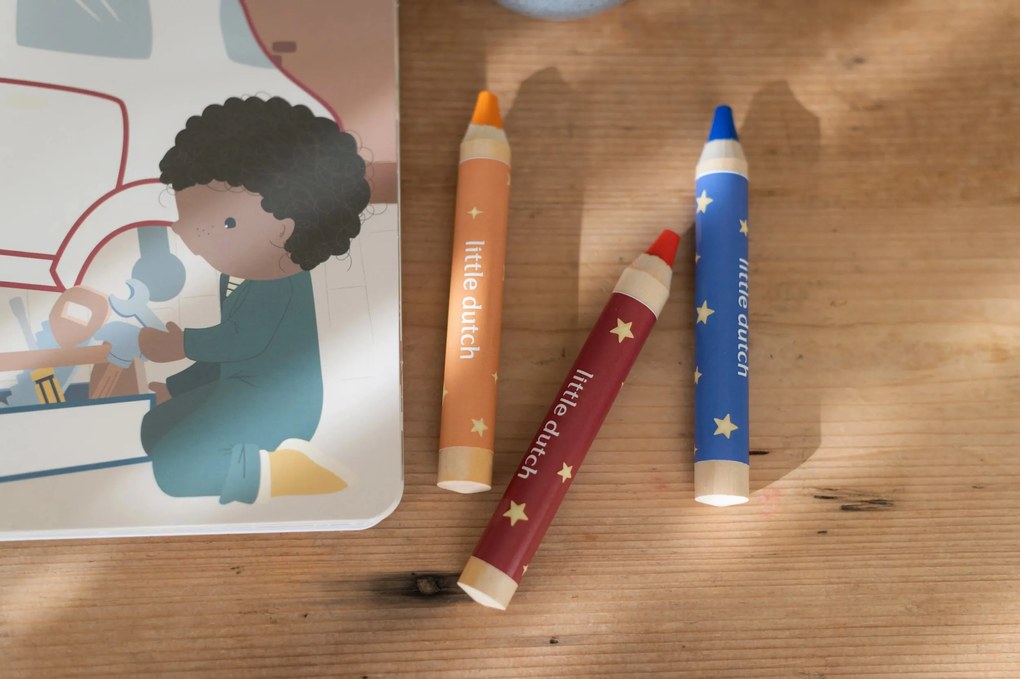 Omaľovánky s pastelkami Doprava Jim