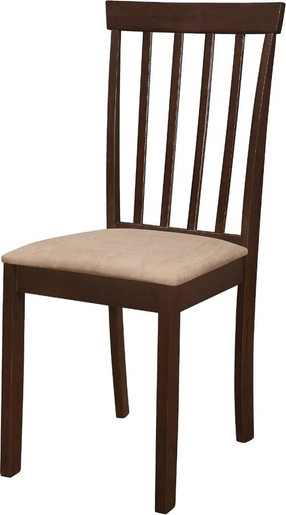 Jedálenská stolička HOUSTON, tmavé cappuccino/krémová