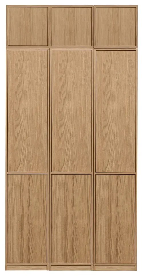 Modulárna knižnica v dekore duba v prírodnej farbe 120x243 cm Modulair – vtwonen