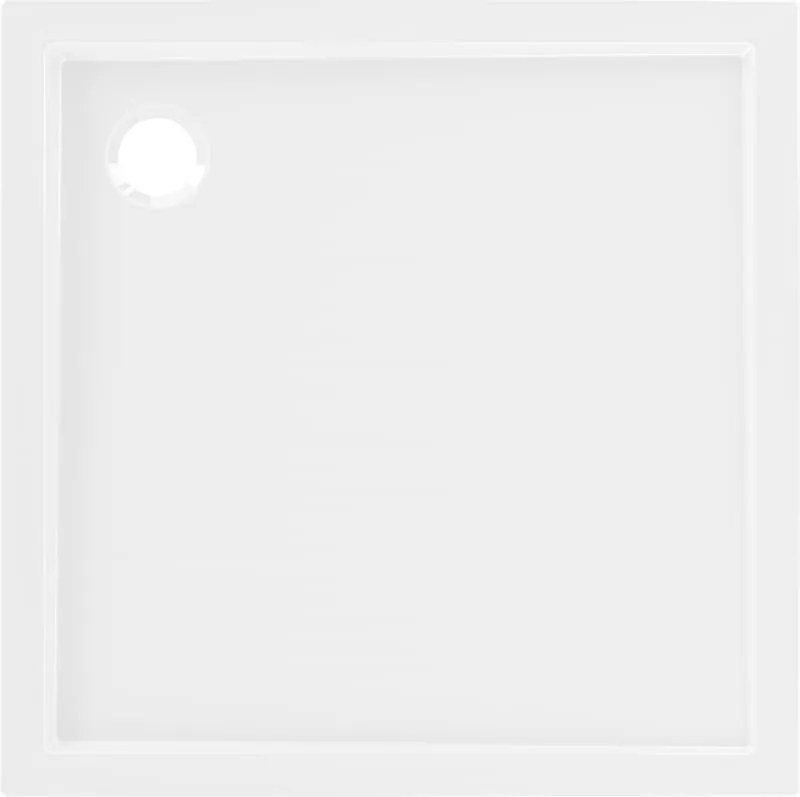 Mexen Flow, štvorcová sprchová vanička slim 120 x 120 cm, biela lesklá, 46S101212