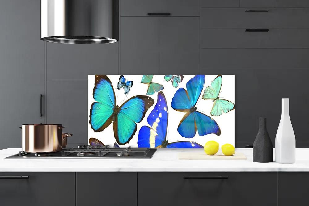 Nástenný panel  Motýle príroda 125x50 cm