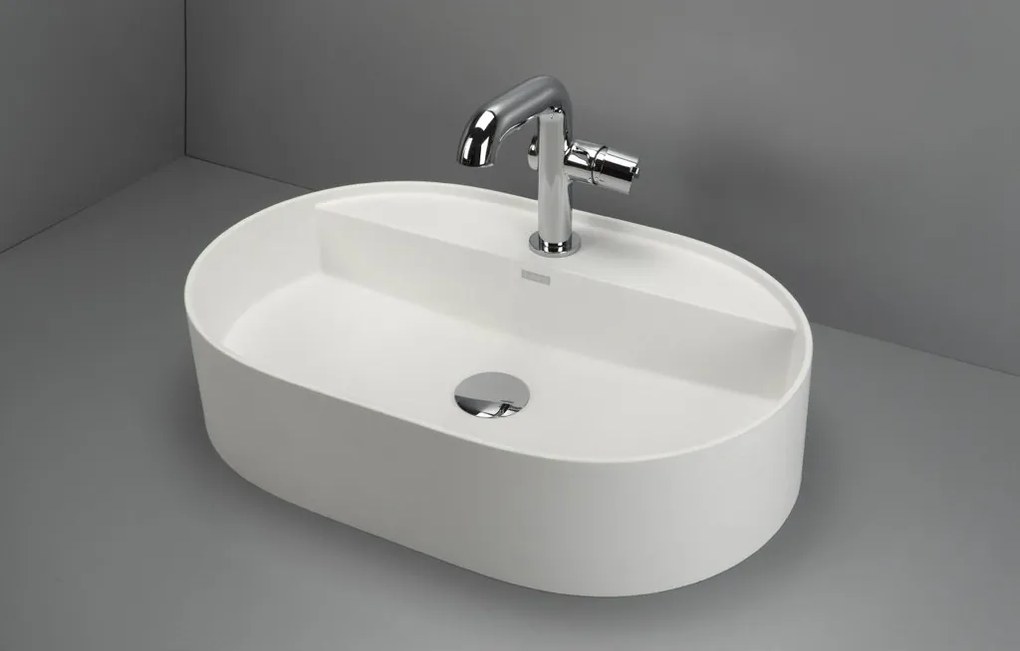 Deante Umývadlo na dosku Silia 55x35 cm - CQS AU6B, granit, alabaster