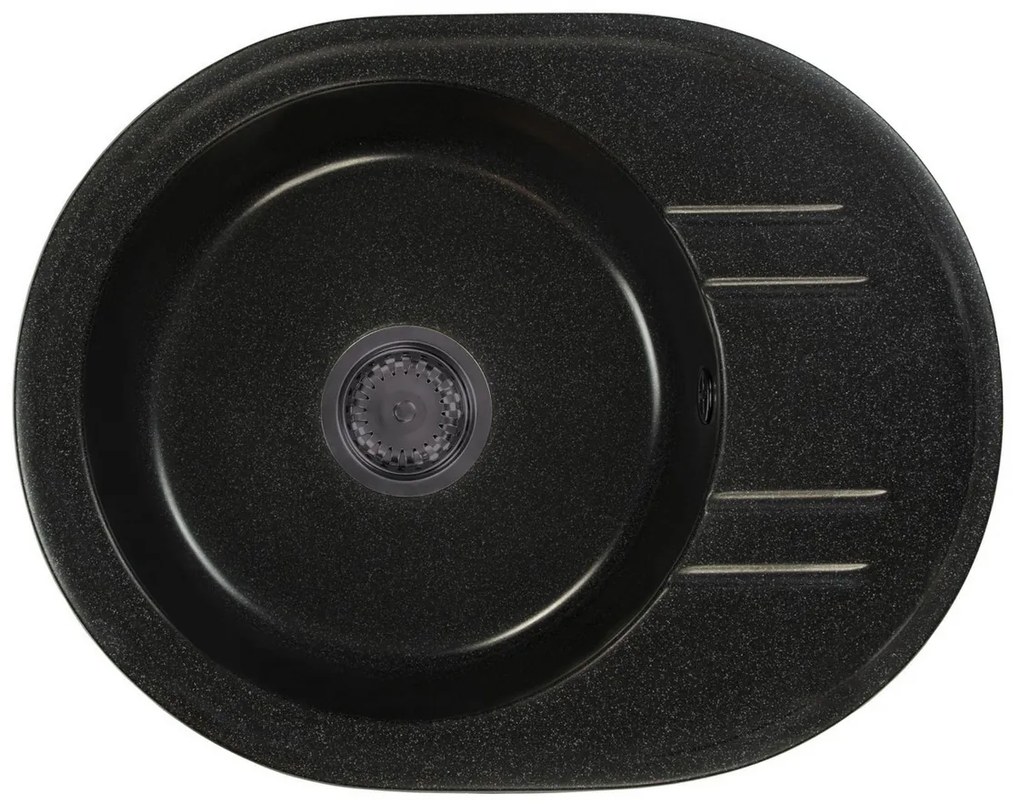 Kuchynský drez Baltera (čierna) (s 1 otvorom pre batériu). Vlastná spoľahlivá doprava až k Vám domov. 1066095