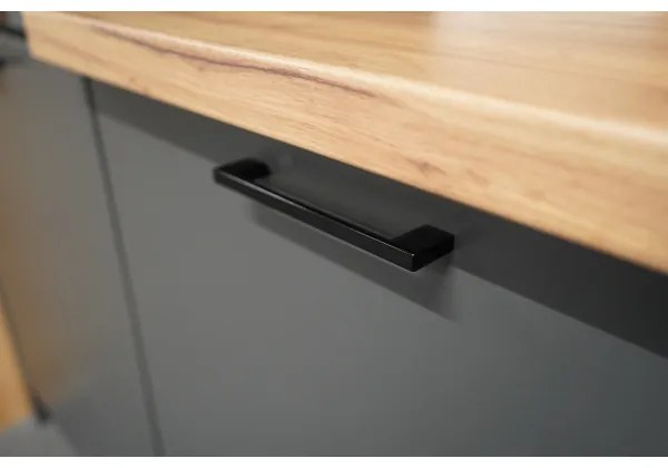 Kuchynská linka ELISE 240 cm v grafitovom prevedení