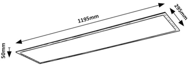 Rabalux 6909 - LED Prisadený panel ALMOND LED/40W/230V 4000K