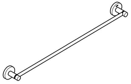 GROHE 41178DC0 - Držiak na osušky START 654 mm nerez