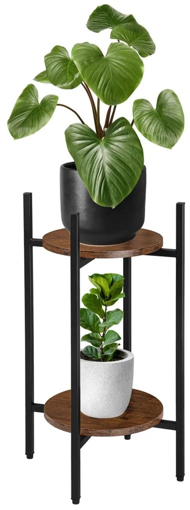 Stojan na květiny SAMIR černý/hnědý