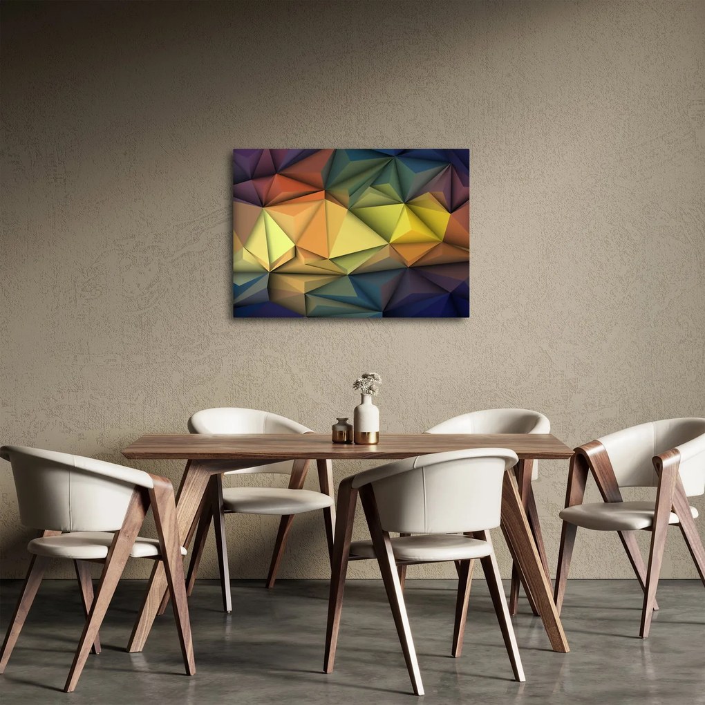 Obraz - Polygonálna 3D abstrakcia (70x50 cm)