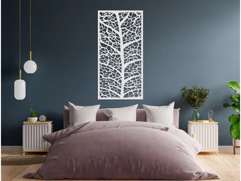 drevko Drevený obraz List v priblížení Rozmer obrazu: 44,5 x 22,5 cm, Farba dekorácie: Čierna