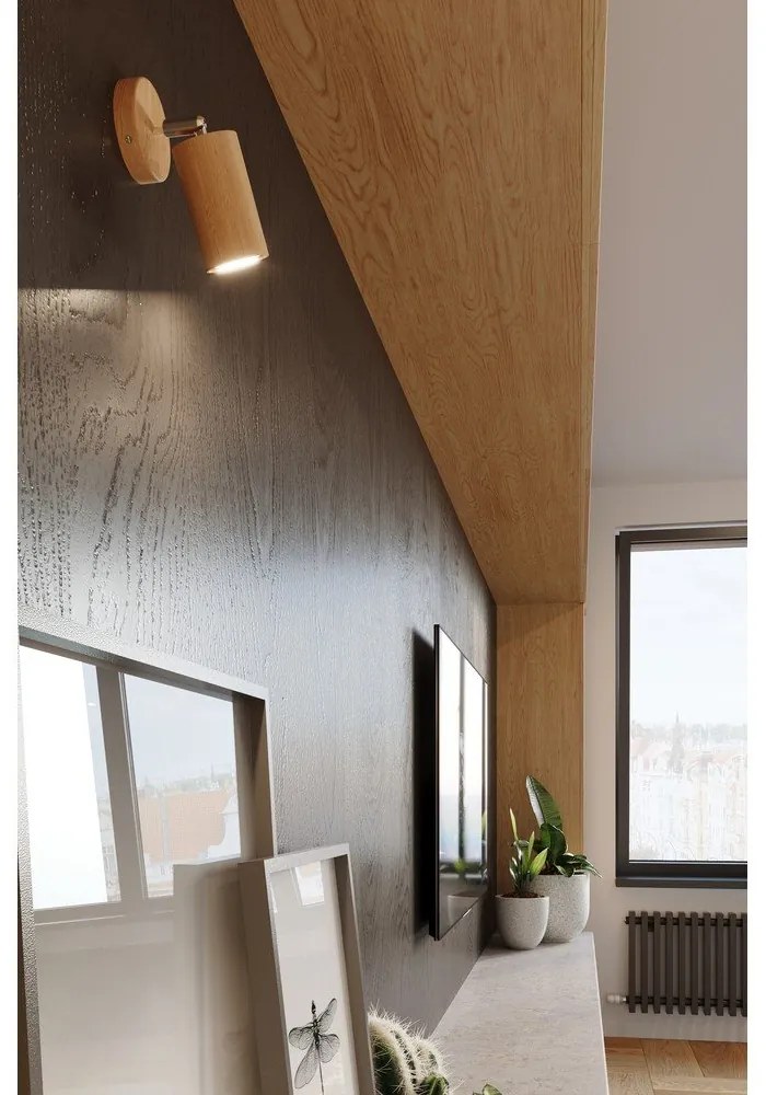 Drevené nástenné svietidlo Sollux Ludwik