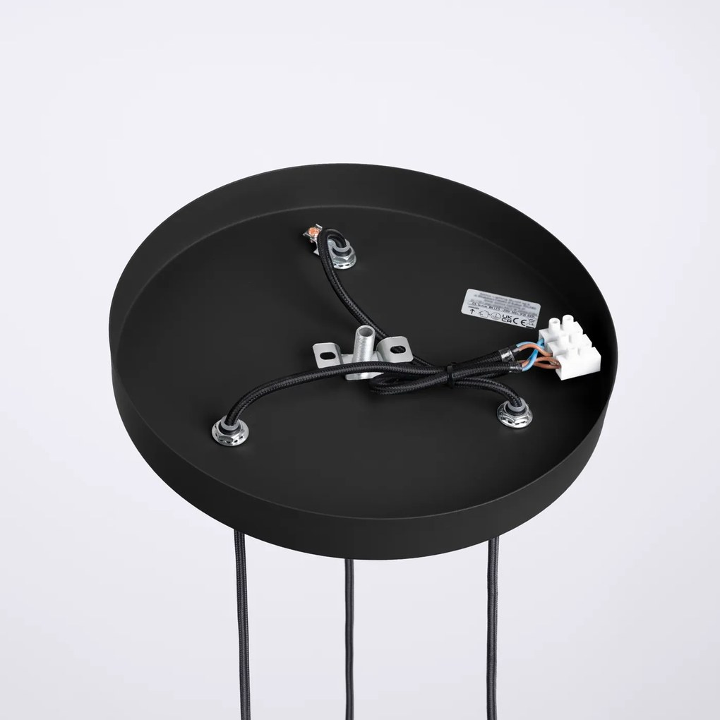 Závesné svietidlo Halo, 3x biele sklenené tienidlo, b, o