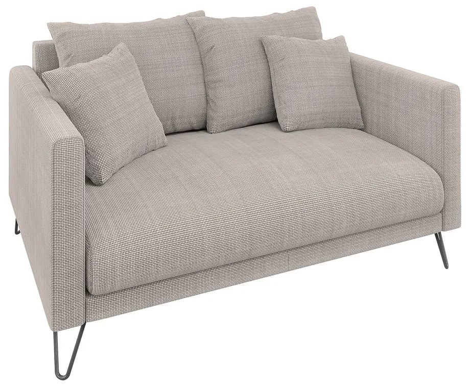 Svetlohnedá ženilková pohovka 140 cm Freya – Ropez