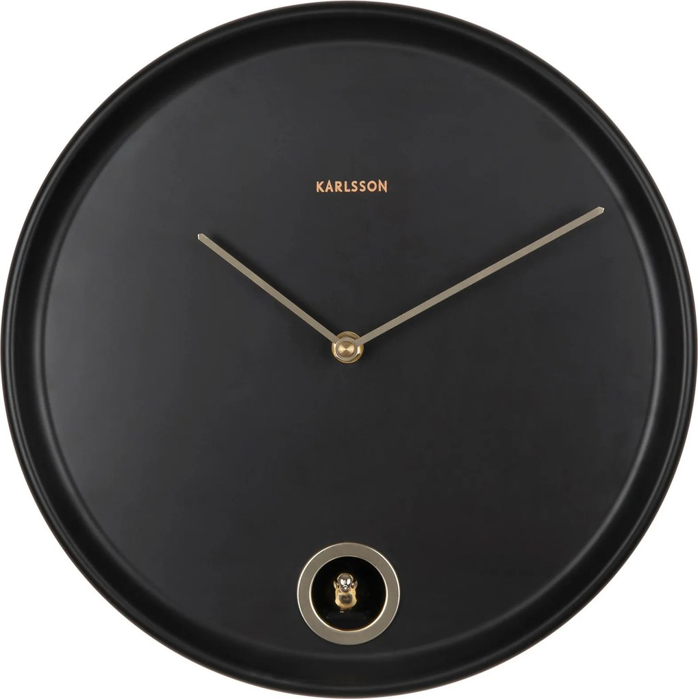 XXXLutz NÁSTENNÉ HODINY čierna 30 cm Karlsson - Hodiny - 007143018301