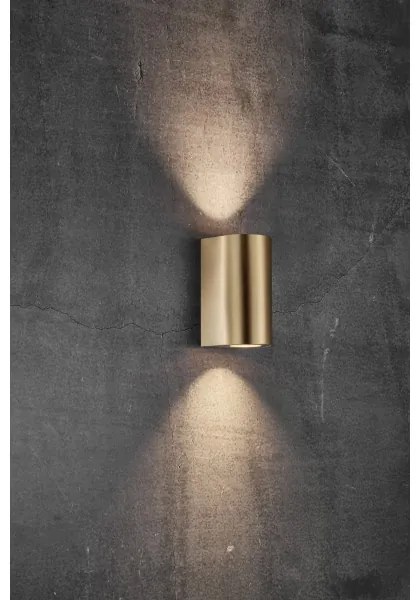 Nordlux - Vonkajšie nástenné svietidlo CANTO 2xGU10/28W/230V IP44 mosadz