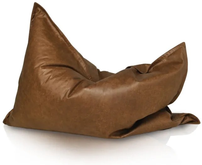 Vankúš na sedenie Premium kožený hnedý