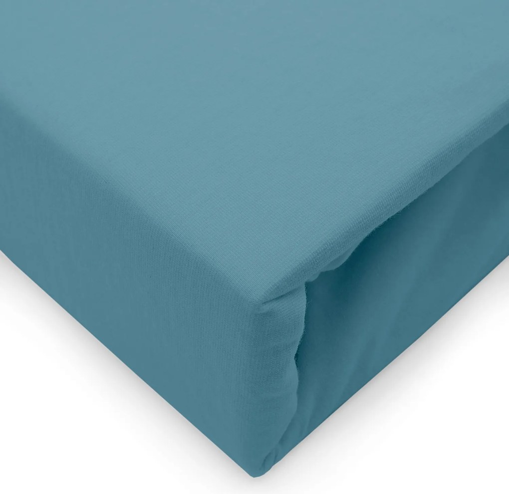 JERSEY PRESTIERADLO 90X200 CM, VÝŠKA 30 CM MODRÉ