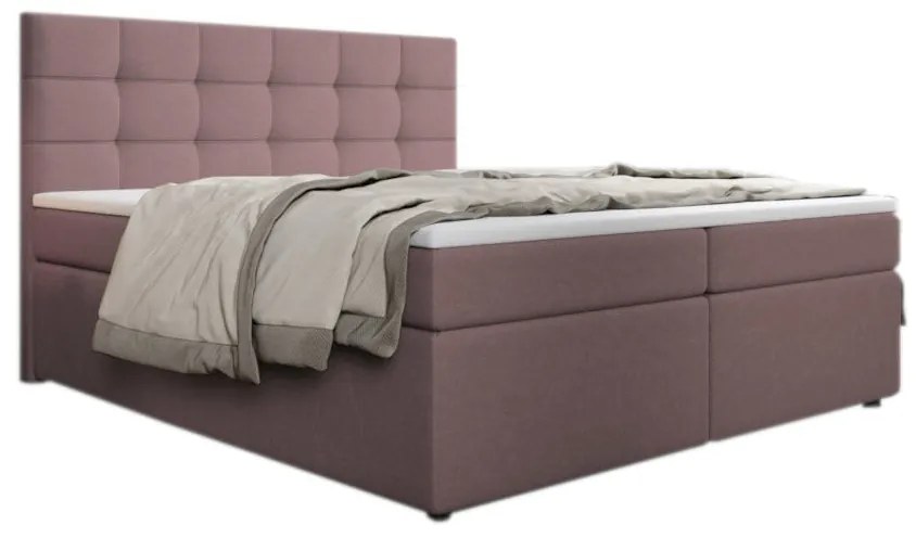 Čalúnená posteľ boxspring SALMA + topper - inari 52 / 180x200