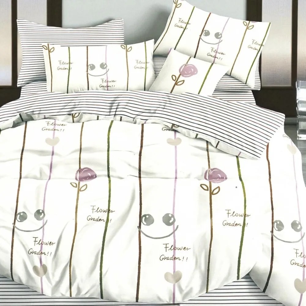 Posteľné obliečky KIDDO WHITE SMILE 140x200 cm